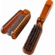 thumbnail image 1 of 2-Pack Travel Hair Brushes, Boar Bristle Folding Combs, Compact Detangling Massage Brushes for Quick Drying, 1 of 5