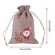 thumbnail image 2 of Bearachild 10 Pieces Christmas Gifts Bag Linen Wedding Candy Pouch Home Dining Birthday Favor Cookies Snack Office Farmhouse Kits de decoración para fiestas Numero 3, 2 of 6