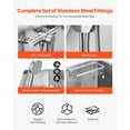 thumbnail image 4 of KFFKFF 34-Inch Stainless Steel Pet Grooming Tub with Faucet, Showerhead, Soap Holder, and Play Balls for Home Use, 4 of 9