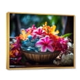 thumbnail image 2 of Designart "The Aloha Spirit of Hawaii" Floral Floater Framed Canvas Art Print, 2 of 7