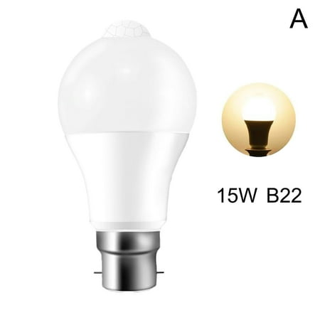 

E27 B22 PIR Motion Sensor LED Globe Bulb Auto ON/OFF Energy Saving Light 5W M9O2