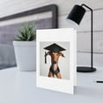 thumbnail image 5 of DistinctInk Greeting Card / Note Card - Ibizan Hound Graduation - PACK of 5, 5 of 7