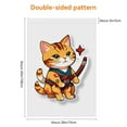 thumbnail image 2 of Double Side Cat Lover Outdoor Garden Flag for Garden Home Front Door House Backyard Deco Kitten Versatile Camper Decorations 28x40 Inches Washable Fluffy Cat Cartoon Style Cute Cat Porch Flag, 2 of 6