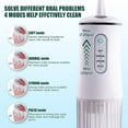 thumbnail image 5 of Water Flosser, Cordless Oral Irrigator, 4 Modes, 8 Tips, IPX7 Waterproof, 200ml, White, 5 of 8