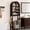 Espresso-8.4"D x 23.7"W x 70"H, variant on HMstone Over The Toilet Storage Cabinet, 23.7’’W Bathroom Storage Shelf Organizer with Rattan Doors, Freestanding Above The Toilet Storage Cabinet with Adjustable Shelf for Bathroom, Nature