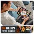 thumbnail image 4 of Bentoheaven Premium Bento LunchBox para adultos, 2 compartimentos 40oz Con Cubiertos, palillos y recipiente para salsas, 4 of 7