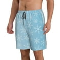 thumbnail image 2 of Pofeuu Snowflake Snowing Prin Men's Swim Trunks Quick Dry Bathing Suit Swimming Board Shorts Mesh Lining Beach Swimwear-X-Large, 2 of 6