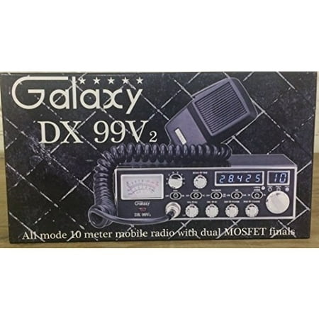 GALAXY DX99V2 45 WATT COMPACT AM/FM/LSB/USB 10 METER RADIO WITH ECHO, ROGER BEEP, BUILT-IN SWR CIRCUIT, BLUE LED