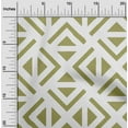 thumbnail image 2 of oneOone Cotton Silk Light Green Fabric Geometric Triangle Diy Clothing Quilting Fabric Print Fabric By Yard 42 Inch Wide, 2 of 4