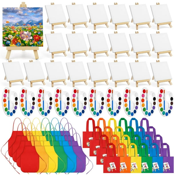 Set de pintura de acuarela Aodaer, 96 piezas, con caballetes y bolsas
