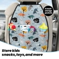 thumbnail image 5 of Xecao Elephant Tree Pattern Car Seat Back Protector 2 Pack Large Capacity Pocket, Kick Mats Back Seat Protector, 5 of 8