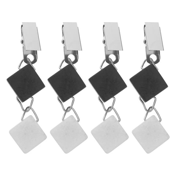 unbranded  4 Pcs Table Cloth Weights Clip on Tablecloth Heavy Outdoor Pendant Square