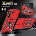 thumbnail image 4 of Case for Galaxy S22 Plus, Slide Lens Protective Case Shockproof Impact Resistant with Kickstand Cover Case for Samsung Galaxy S22 Plus 4G/5G 6.6 inch Red, 4 of 12
