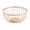 Pink Gold, variant on sunsanly Metal Wire Fruit Basket Large Round Storage Baskets for Bread Modern Fruit Bowl Kitchen Counter Vegetable Stand Holder for Snacks