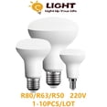 thumbnail image 1 of Lámpara de Baño LED directa de fábrica, lámpara de seta R50 R63 R80 E14 E27 220V 6W 10W 12W, luz blanca cálida no estroboscópica en línea con ERP2.0, 1 of 3