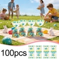 thumbnail image 2 of FEOLGEHLY 100 Pcs Easter Bunny Egg Transparent Candy Bags, Clear OPP Plastic Snack Packaging Bags with Twist Ties, Printable Favor Bags for Birthday Party Favors, Holiday Gift Wrapping, 2 of 8