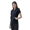 thumbnail image 2 of Moomaya Womens Zip Up Hoodie Short Sleeves Top Pockets Casual Hoodies, 2 of 7