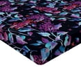 thumbnail image 4 of Ambesonne Floral Design Fitted Sheet, Grunge Lilac Pattern, Twin Size, Magenta Pale Purple Plum, 4 of 5