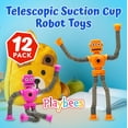 thumbnail image 2 of Telescopic Suction Cup Robot Toys 12-PACK Shape Changing Educational Fidget Toys with Remote Control Sensory Toys ADHD Autistic Stimulating Creative Learning Pop Tubes - Robot Party Favors, 2 of 7
