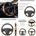 thumbnail image 4 of Uorisanigo Aztec Horse 10 Pack Auto Seat Cover Sets with Comfortable Decorative Car Steering Wheel Accessories and Auto Water Cup Pad Cars Seat Belt Pad Cover Keychains Suitable for Car SUV, 4 of 7