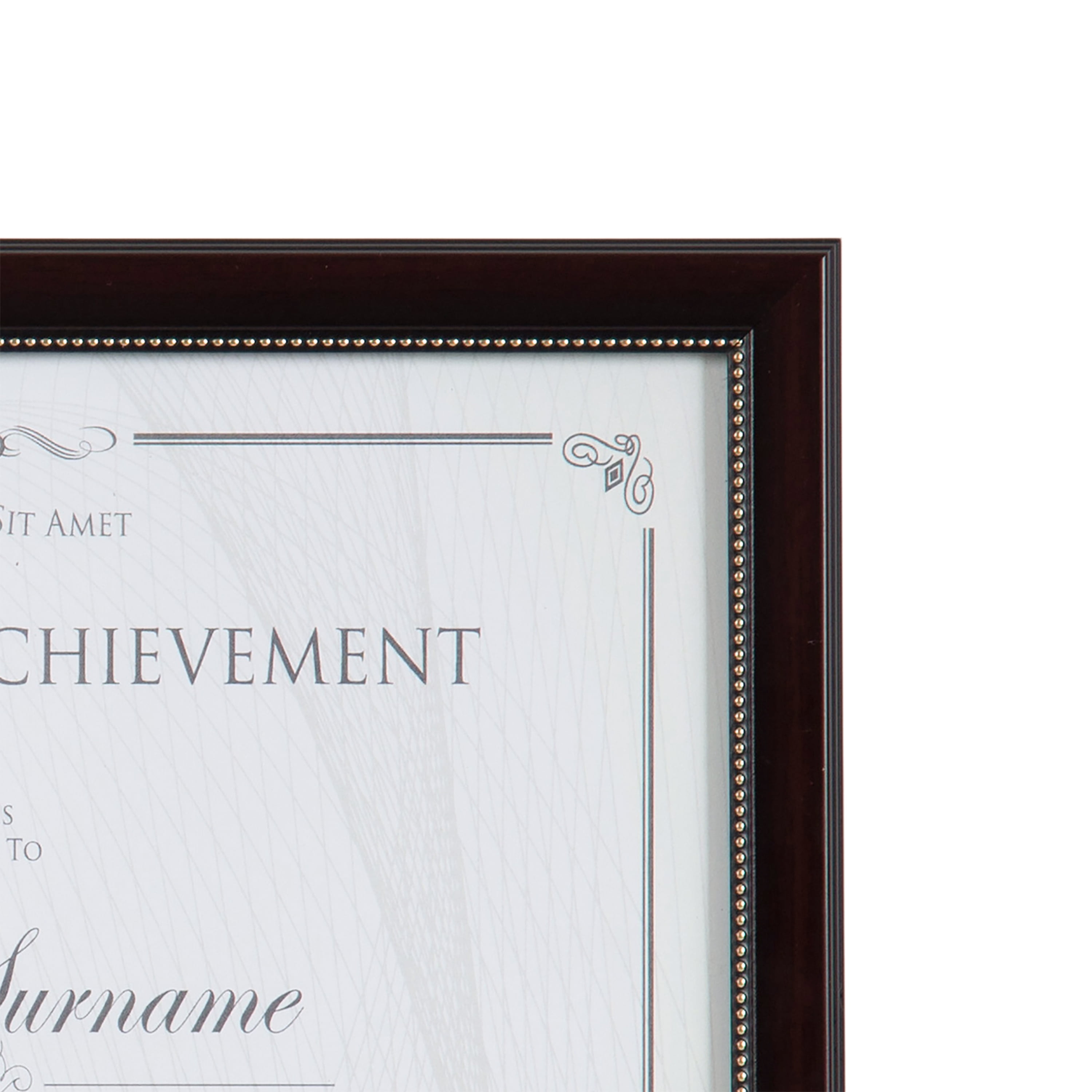 DesignOvation 8.5x11 Mahogany Document Certificate Picture Frame