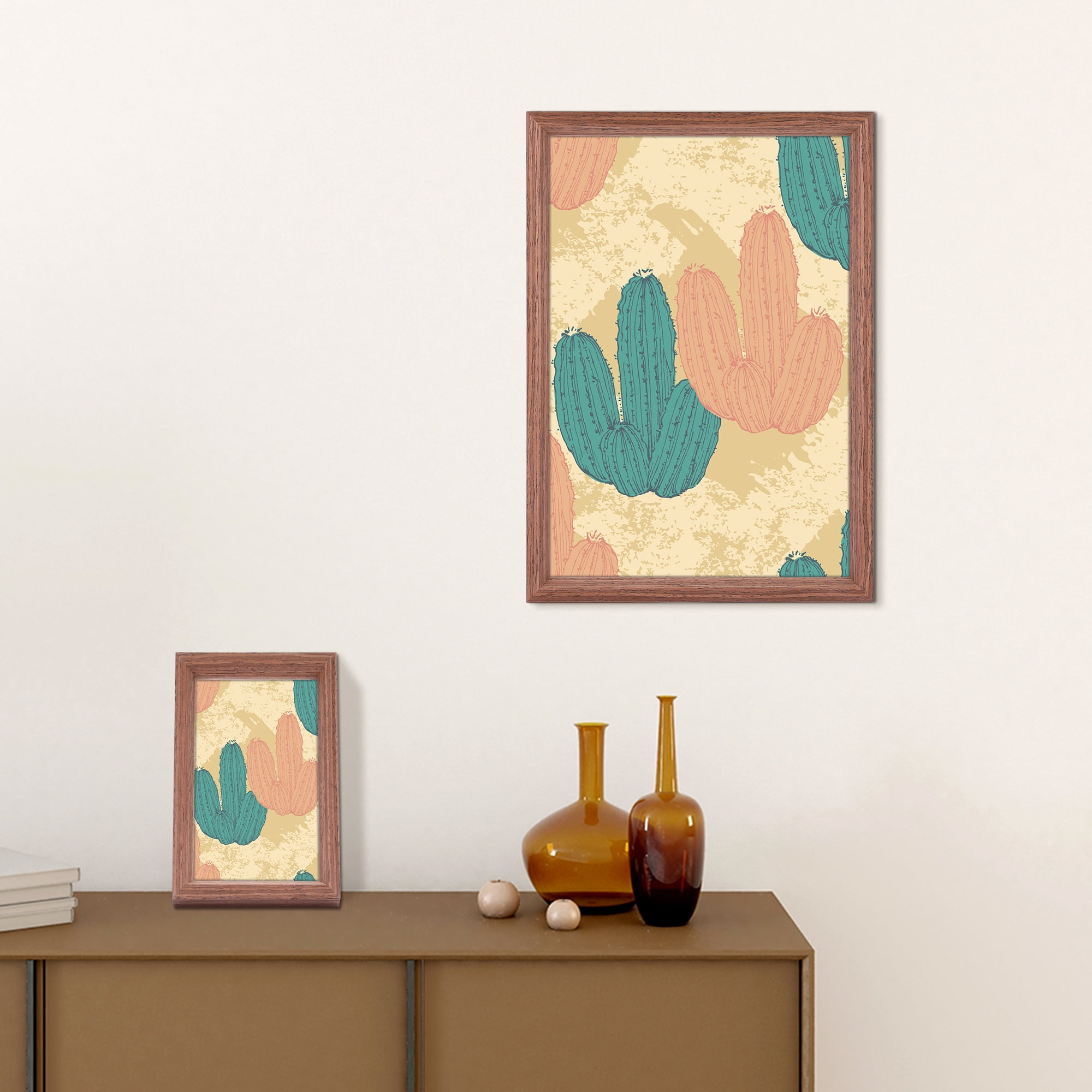 Unique Bargains Picture Frame for Photo and Poster Modern Frame 4x6 Brown