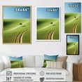 thumbnail image 4 of Designart "Panoramic Meadow In Minimalism" Country Clubs Floater Framed Canvas Prints, 4 of 5