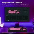 thumbnail image 6 of AUSDOM 98Pro Wireless Mechanical Gaming Keyboard, Tri-Mode (Bluetooth/2.4GHz/USB-C), Gasket Hot Swappable, Backlit, PBT Keycaps, Linear Switches, for Windows/Mac/PC(Manga Girl Theme), 6 of 9