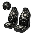 thumbnail image 3 of Uorisanigo Automotive Seat Cover Set Car Protection Accessory, Moon and Sun Car Seat Covers for SUV, Seats Interior Covers for Trucks, Universal Seats Cover Front Set, 2 Packs, 3 of 7