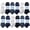 12 Pack Asstd, variant on 12 Pairs of Men's Wholesale Polyester Shoe Liner Training Socks, No Show, Thin Low Cut Sport Ankle Bulk Socks, 10-13 (12 PACK NAVY)