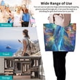 thumbnail image 4 of Yiaed Colorful Winged Dolphin Print Handbag for Women Tote Purse Shoulder Bag Large Fashion Hobo Purse Handbag Shopping Tote, 4 of 5
