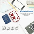 thumbnail image 6 of FOVAL Universal Travel Adapter 220V to 110V Voltage Converter with 4-Port USB and UK/AU/US/EU/India Worldwide Plug Adapter(Red), 6 of 9