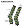 thumbnail image 5 of Daiia Sports Socks Sunflowers Printed Novelty Crew Socks for Men Women Knee High Socks Cotton Socks Soft & Breathable Support Unisex Socks, 5 of 9