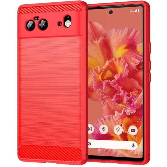 Compatible with Google Pixel 6 Case, Soft TPU Cover Shockproof Anti-Fingerprint Phone Case and Anti-Scratch Protection Cover for