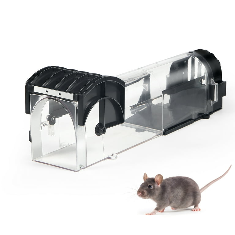 2-Pack, BESEI Humane Mouse Trap - Animal Friendly Rodent (Mouse and Rat)  Trap, Catch and Release