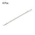 thumbnail image 3 of Unique Bargains 8PCS Upholstery Needle Large Eye Extra Long 4in Sewing Needles Straight Hand Needles Easy to Thread, 3 of 5