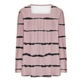thumbnail image 4 of Dyegold Fall Tops For Women 2023 Trendy Floral Shirts Cute Vintage Pleated Front Square Neck Blouses Dressy Casual Tunics, 4 of 4