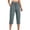 Gray, variant on Guluxicc Women's Cargo Pants with Multi Pocket Elastic Waist Drawstring Cropped Trousers for Everyday Summer Fall