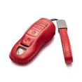 thumbnail image 4 of Vitodeco Genuine Leather Smart Key Fob Case with Leather Key Strap - 4-Button, Red - Compatible with Porsche 718, 911, Panamera, Cayenne, 4 of 4