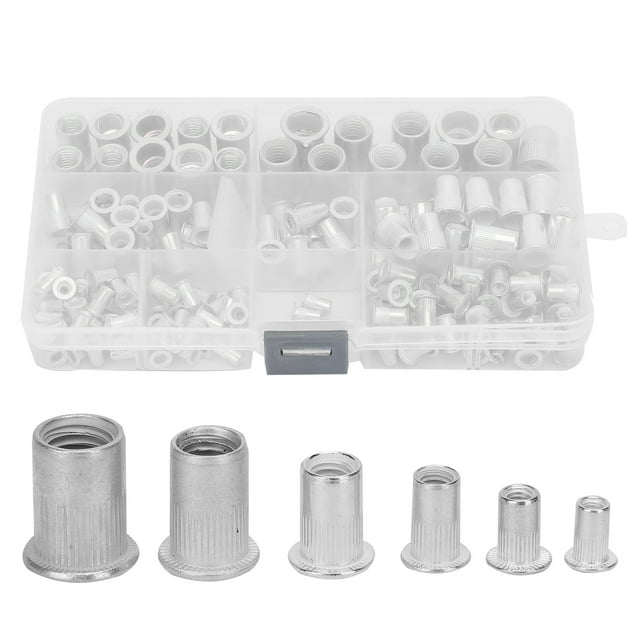 Rivet Nut, Insert Nut, Firm And Durable 165Pcs/Box M3/4/5/6/8/10 For Light Industrial Products Assembly Of Electromechanical