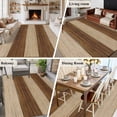 thumbnail image 6 of Rectangle Area Rug 5x8ft,Retro Country Brown Wooden Board Washable Carpet Non-Slip Runner Accent Rugs Indoor Floor Mat for Bedroom Living Room Decor,Farmhouse Gradient Plank, 6 of 9