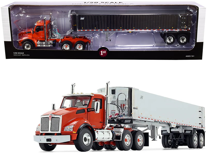 Details about   First Gear 1/50 Scale Mack Granite MP & East Genesis End Dump Trailer Black/Red 