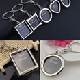 thumbnail image 3 of LNGOOR Creative Mini Heart Square Round Oval Insert Photo Frame Rotary Keychain Keyring, 3 of 8