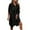 Black, variant on Plus Size Cover Ups for Swimwear Women Botton Down Solid Color Beach Cover Up Free Size Loose V Neck Swim Coverup
