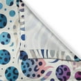 thumbnail image 2 of Ambesonne Leopard Print Kitchen Curtains, Colorful Spotted Dots, 55"x36", White Multicolor, 2 of 3