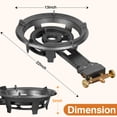 thumbnail image 5 of SIXDAY One Burner Propane  Stove, 90,000 BTU Camping Gas Stove with 0-20 PSI Regulator, Cast Iron Wok, Portable for Outdoor Cooking, 5 of 6