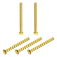 thumbnail image 1 of Unique Bargains Brass Hex Bolts, M6x70mm 5 Pack Fully Thread Grade 4.8 Machine Screws, 1 of 4