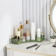 thumbnail image 1 of 1-Tier Corner Bathroom Counter Organizer, Countertop Perfume Tray And Vanity Organizer,Corner Makeup Storage, Organizer Countertop For Dresser，Spice Rack(1 Layer,Green), 1 of 4