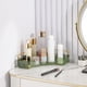 thumbnail image 2 of Asequibilidad Organizador de mostrador de baño de esquina de 1 nivel, bandeja de perfume de encimera y organizador de tocador, almacenamiento de maquillaje de esquina, encimera organizadora para toca, 2 of 4