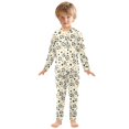 thumbnail image 3 of Dailycode Cotton Pajama Set Snug Fit Long Sleeve Top and Pants for 18M-8Y Footballs and Star, 3 of 7
